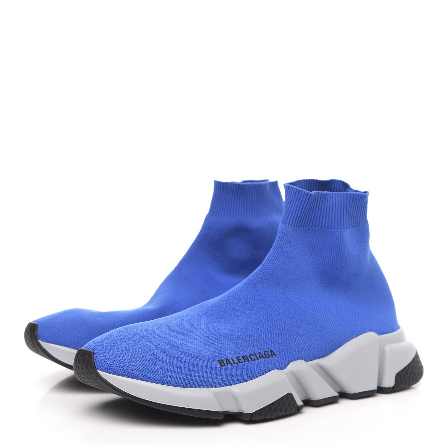 Balenciaga Neoprene Knit Mens Speed Sneakers 41 Bleu 3 of 8