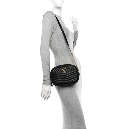 Louis Vuitton Calfskin New Wave Camera Bag Black 2 of 10