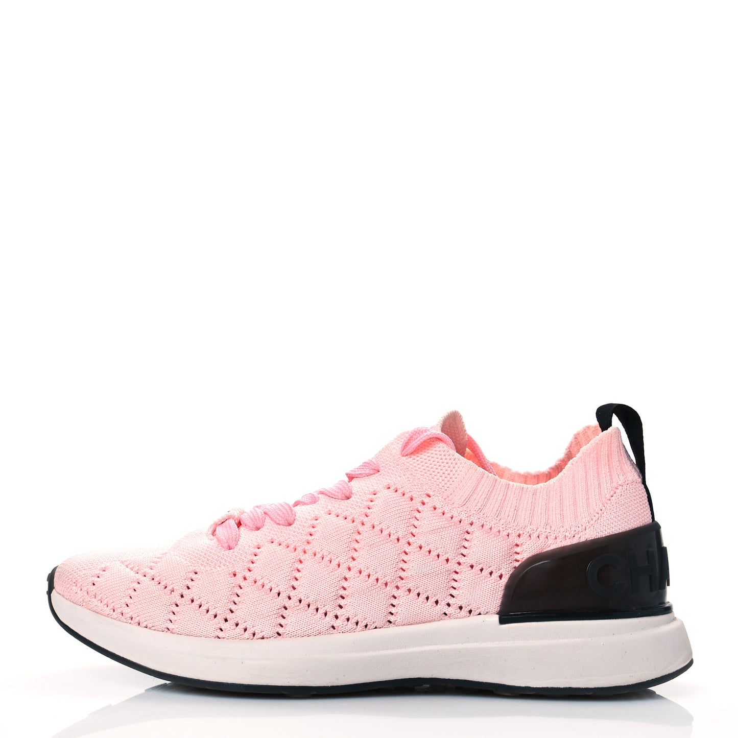 Mixed Fibers Quilted Womens CC Sneakers 37.5 Light Pink