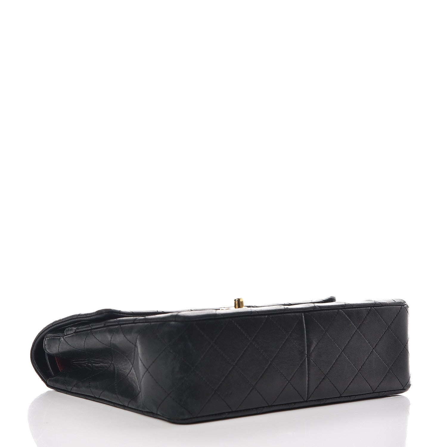 Chanel Lambskin Quilted Medium Double Flap Black 5 of 20
