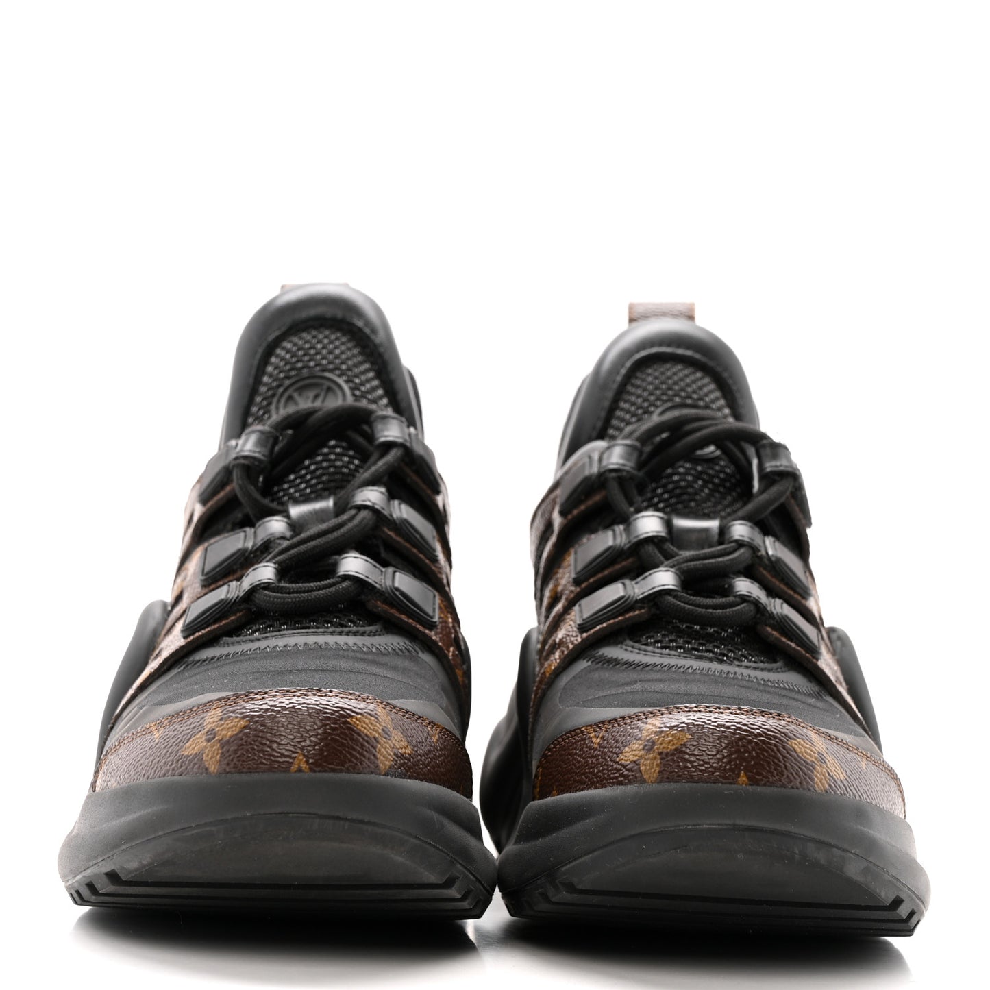 Calfskin Patent Monogram LV Archlight Sneakers 38.5 Black