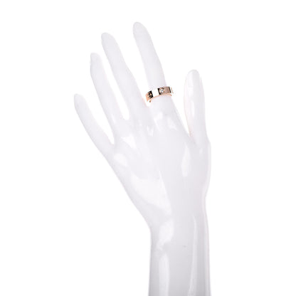 Cartier 18K Pink Gold 3 Diamond 5.5mm LOVE Ring 53 6.25 2 of 4