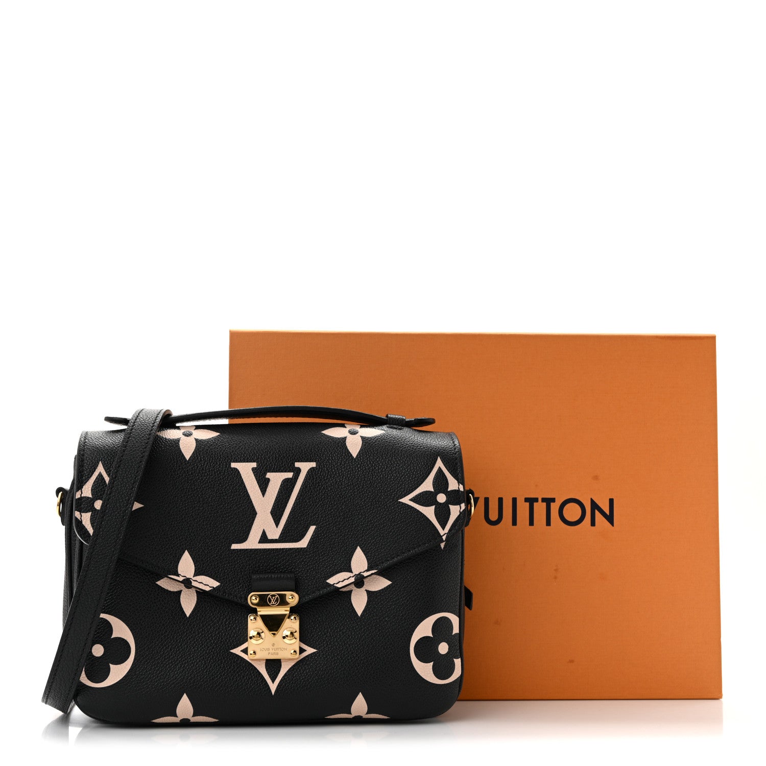 Louis Vuitton Empreinte Monogram Giant Pochette Metis Black Beige 14 of 14