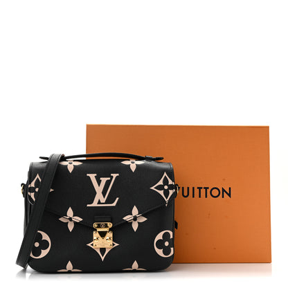 Louis Vuitton Empreinte Monogram Giant Pochette Metis Black Beige 14 of 14