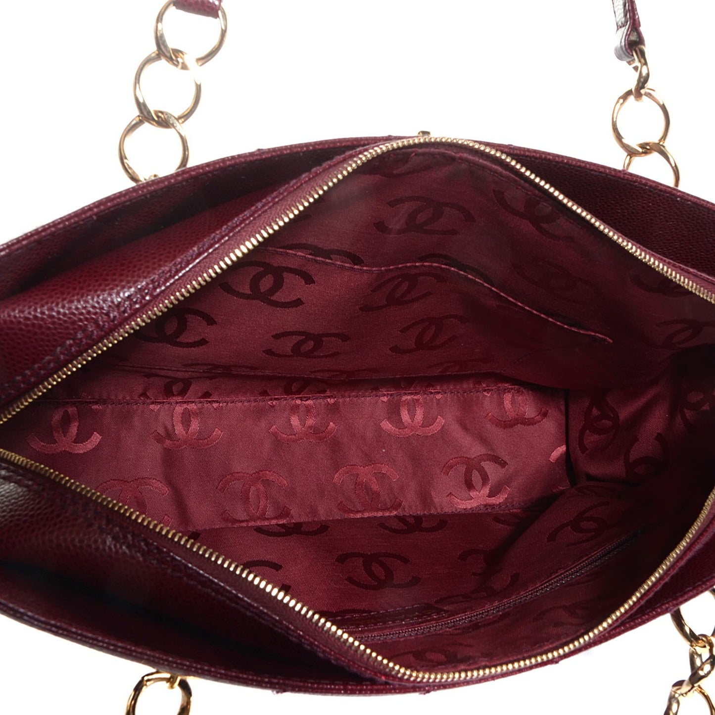 Caviar Square Stitched Shoulder Bag
