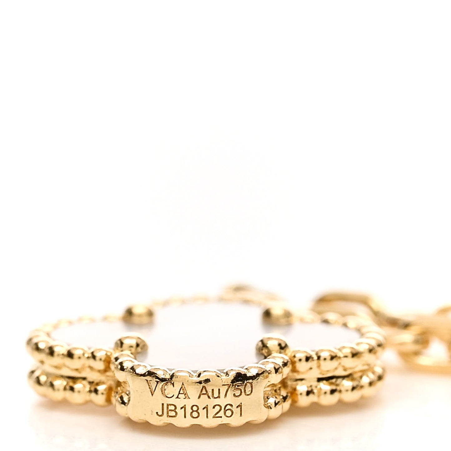 18K Yellow Gold Mother of Pearl 5 Motifs Magic Alhambra Bracelet