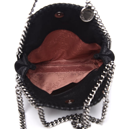Stella McCartney Shaggy Deer Crystal Stones Peace Tiny Falabella Tote Black 5 of 10