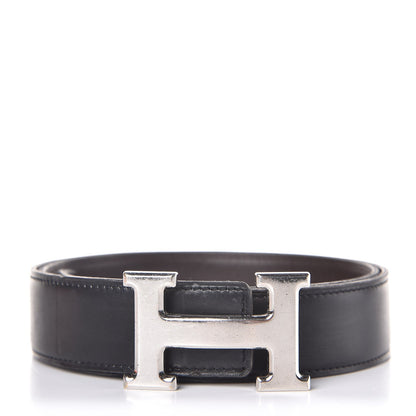 Hermes Box Chamonix 32mm H Belt 80 Black Chocolate 1 of 10