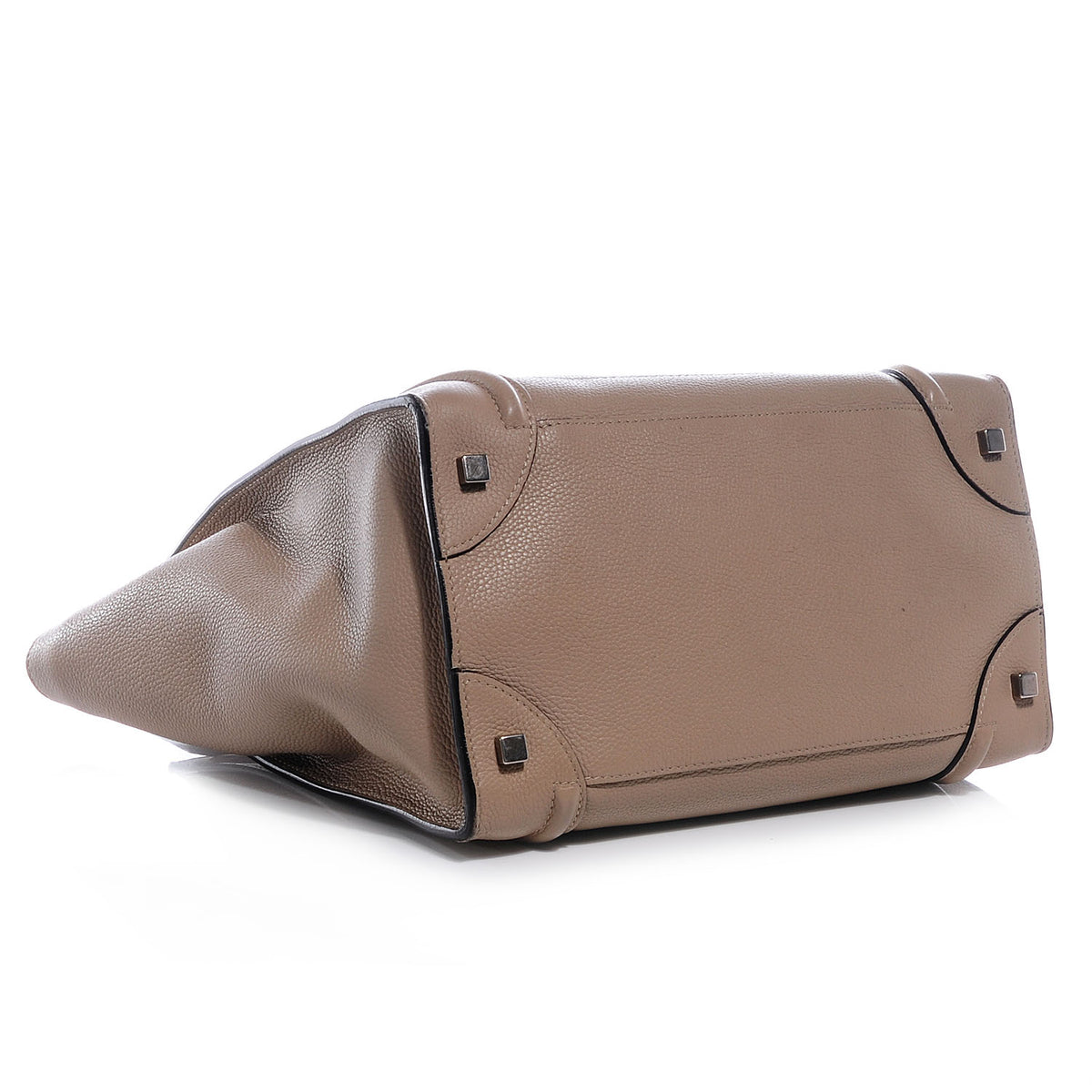Drummed Calfskin Mini Luggage Dune