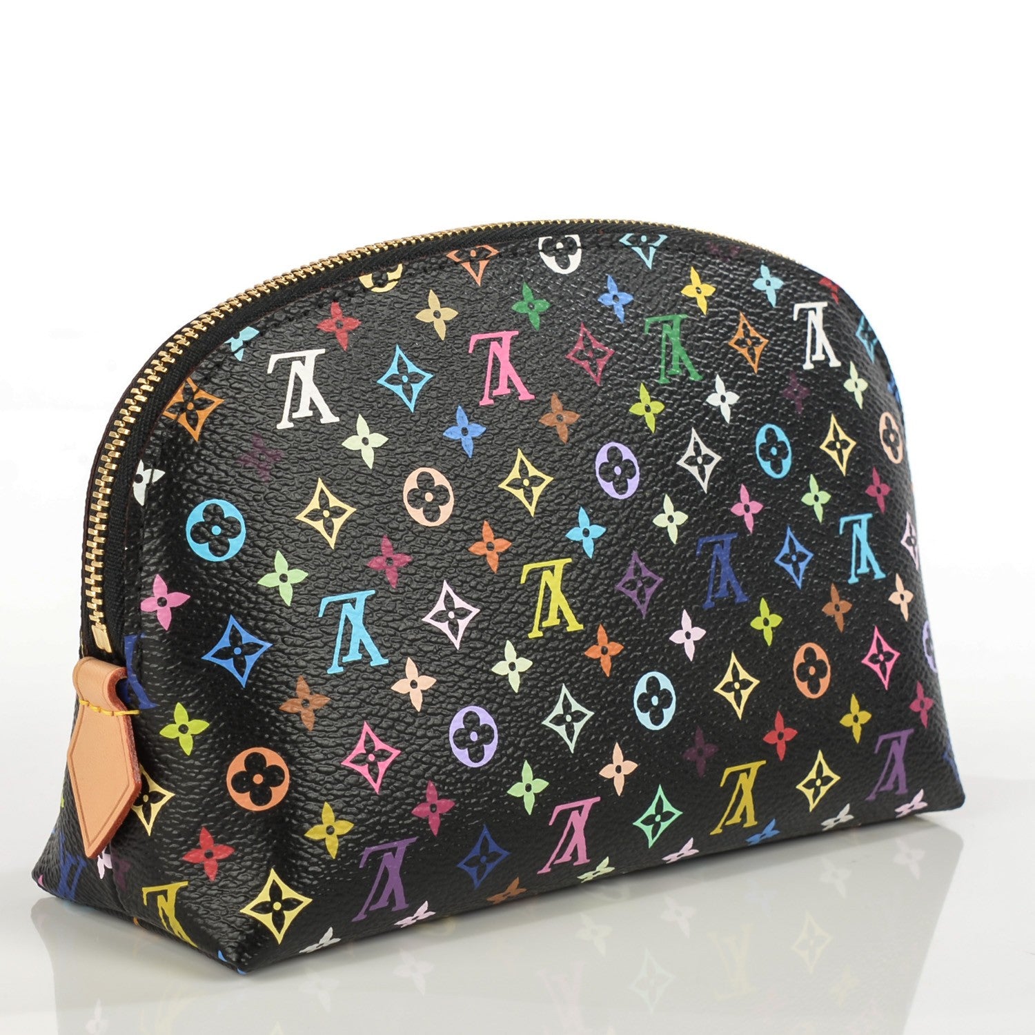 Louis Vuitton Monogram Multicolor Cosmetic Pouch Black Grenade 3 of 8