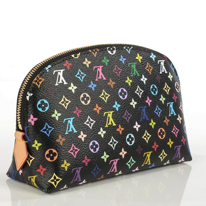 Louis Vuitton Monogram Multicolor Cosmetic Pouch Black Grenade 3 of 8