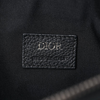 Christian Dior Grained Calfskin Kim Jones Saddle Bag Black 6 of 9