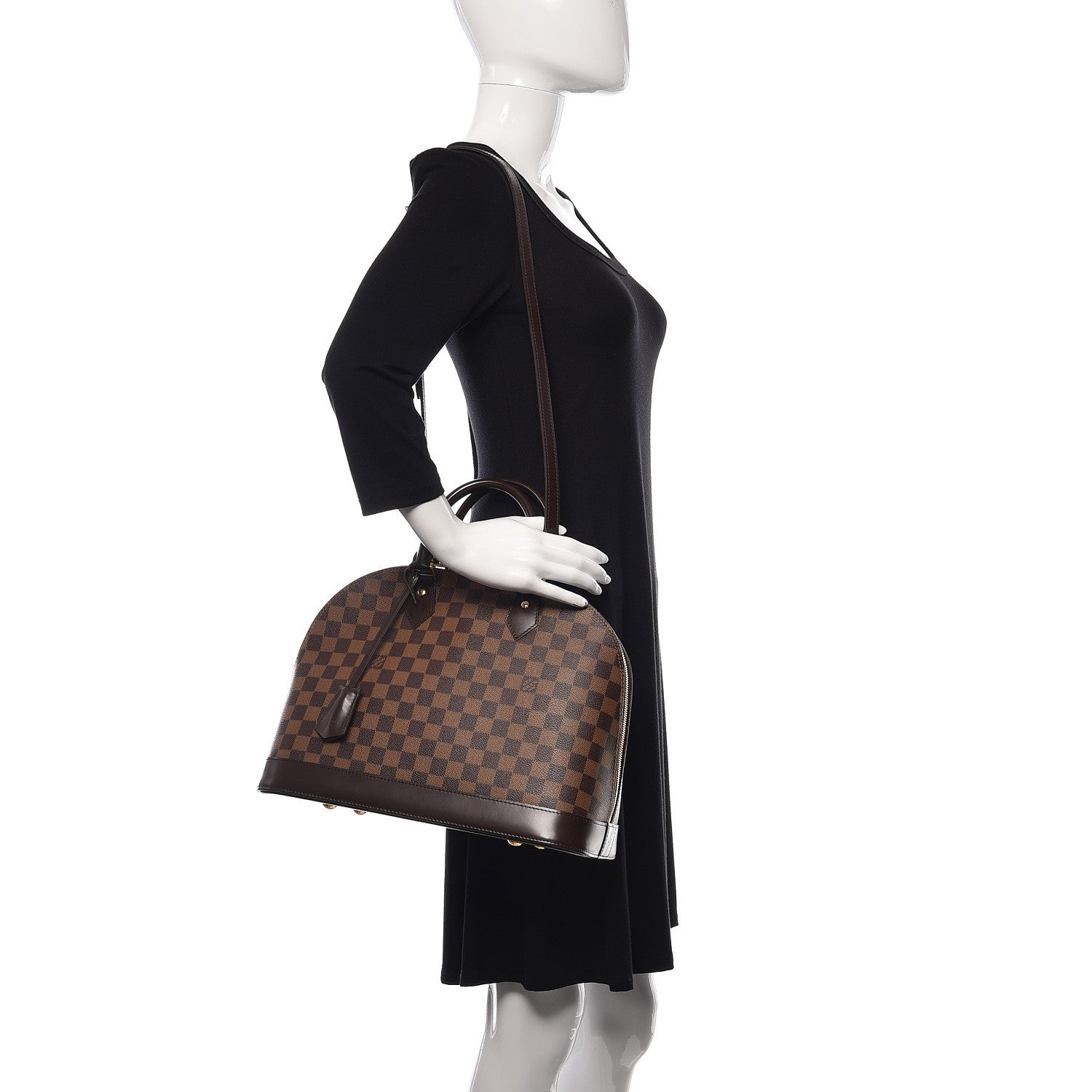 Louis Vuitton Damier Ebene Alma MM 2 of 10