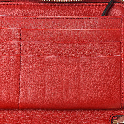 Gucci Pebbled Calfskin Soho Zip Around Wallet Red 12 of 14