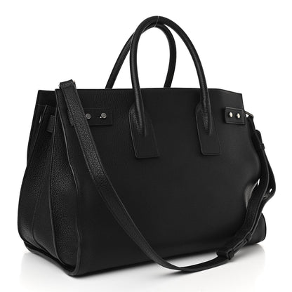 Saint Laurent Grained Calfskin Large Souple Sac De Jour Black 3 of 9
