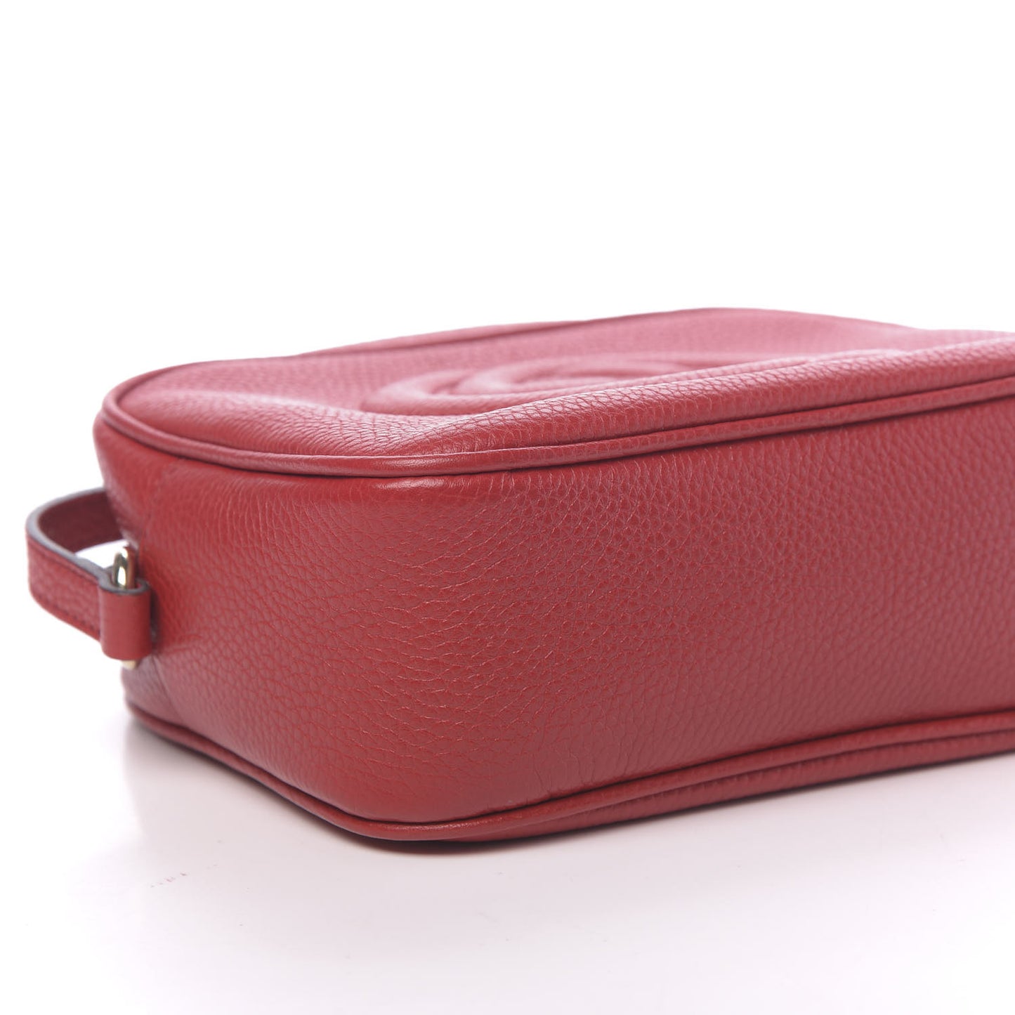 Pebbled Calfskin Small Soho Disco Bag Tabasco Red