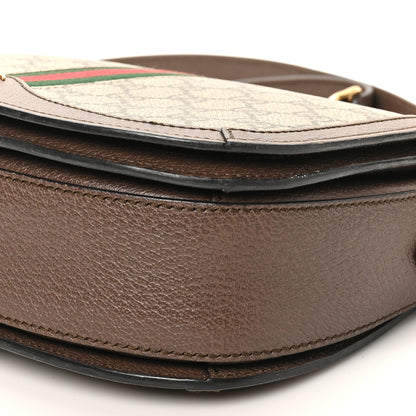 Gucci GG Supreme Monogram Web Small Ophidia Flap Messenger Bag Brown 10 of 10