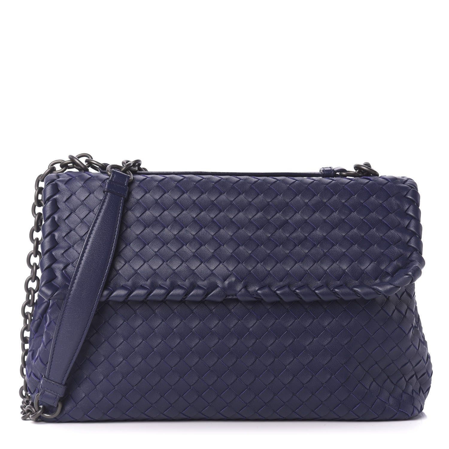 Bottega Veneta Nappa Intrecciato Large Olimpia Bag Atlantic 1 of 8