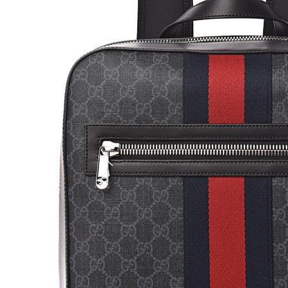 Gucci GG Supreme Monogram Web Tote Backpack Black Grey 10 of 10