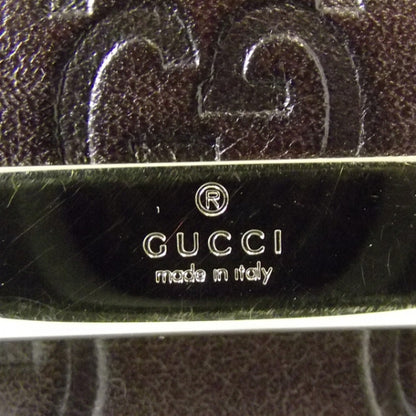 Gucci Guccissima Metal Bar French Flap Wallet Brown 7 of 10