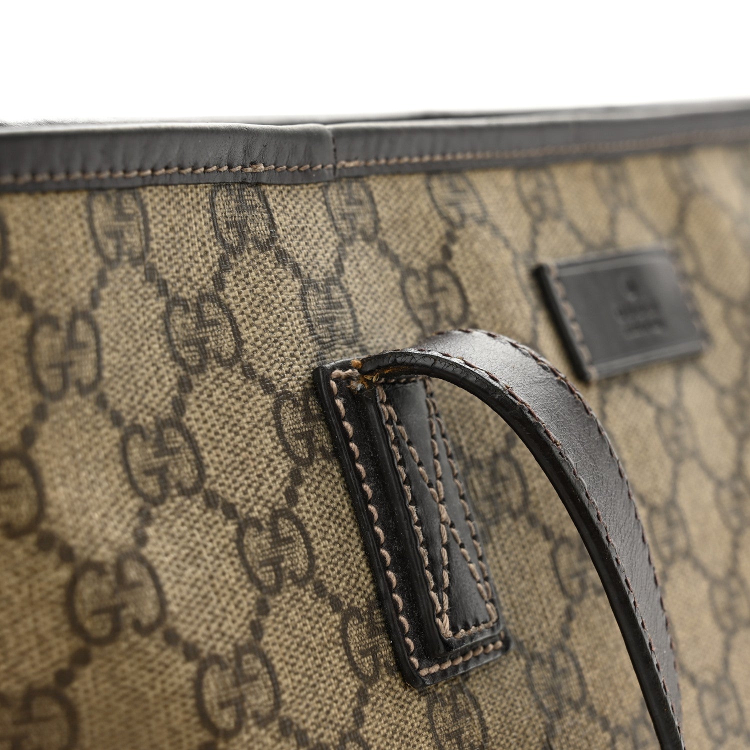 Gucci GG Supreme Monogram Small Joy Tote Dark Brown 14 of 15