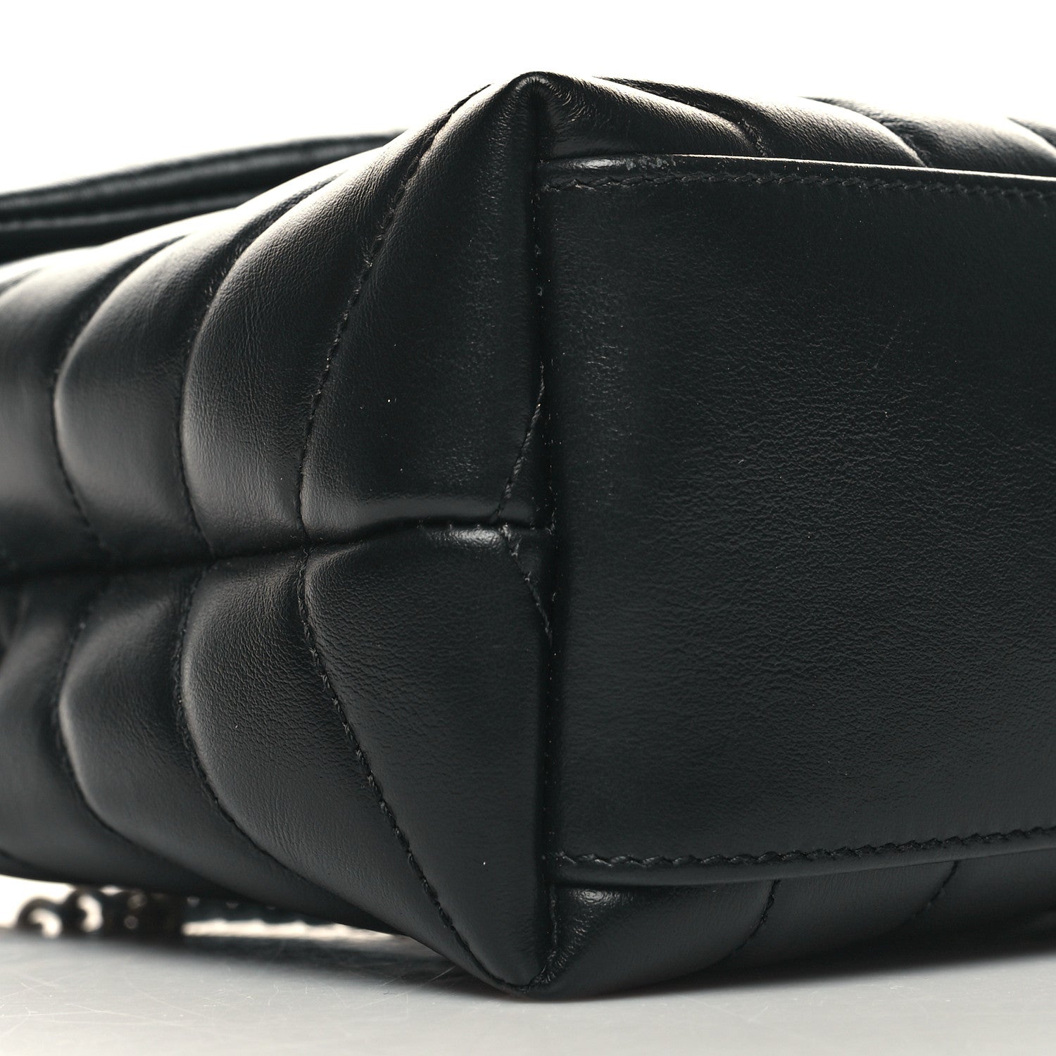 Saint Laurent Calfskin Y Quilted Monogram Small Loulou Chain Satchel Black 10 of 12