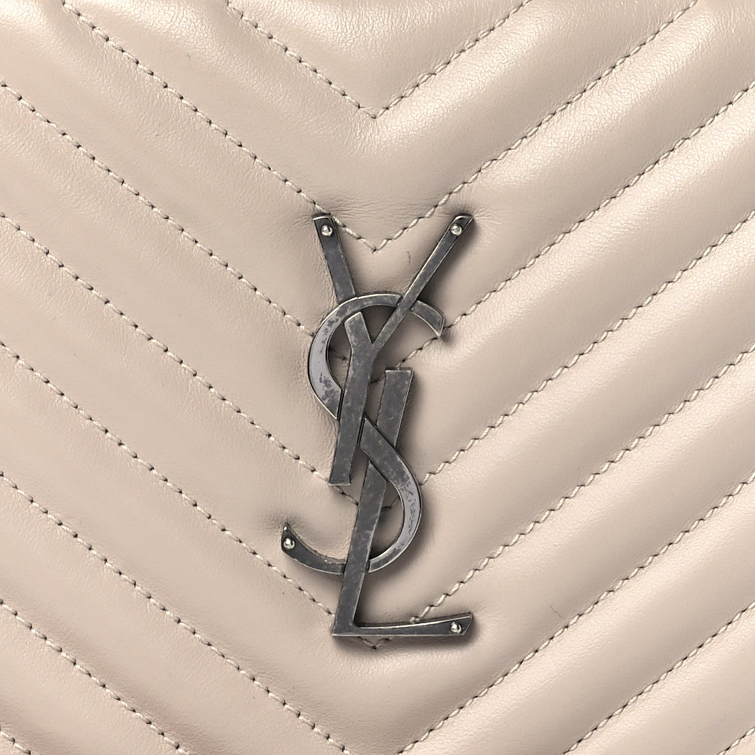 Saint Laurent Calfskin Matelasse Monogram Lou Camera Bag Washed Light Pink 8 of 13