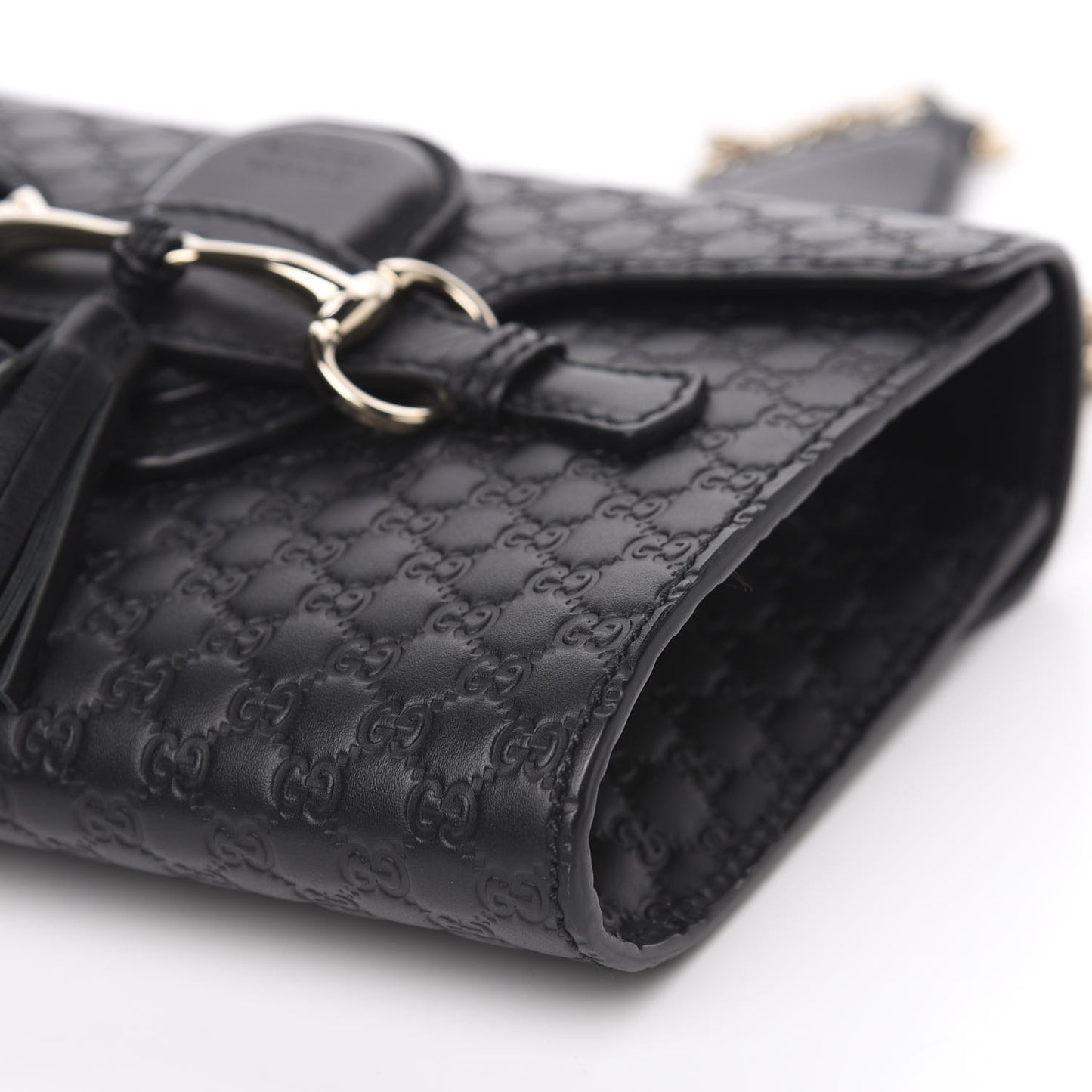 Microguccissima Mini Emily Shoulder Bag Black