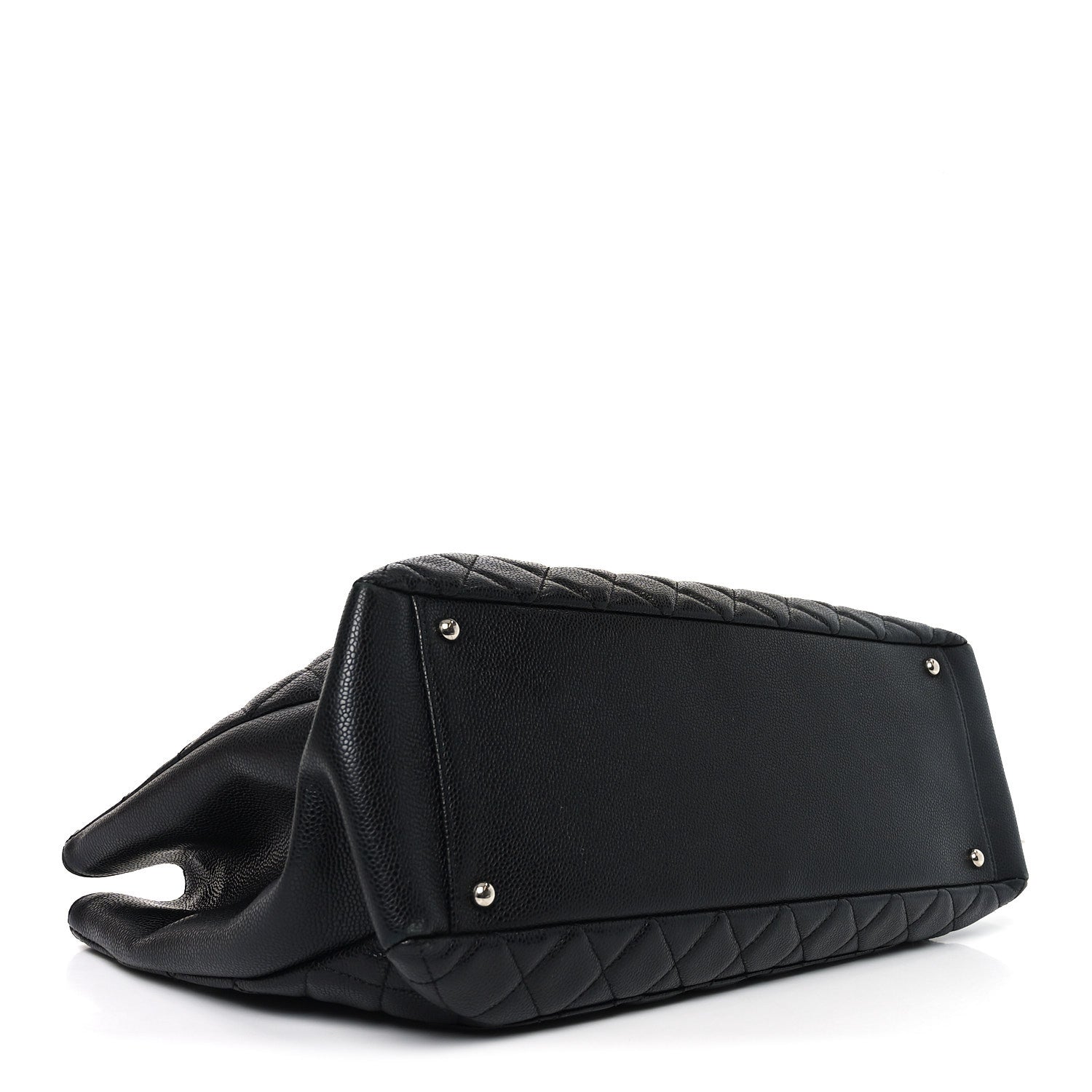 Chanel Caviar Quilted XL Grand Shopping Tote GST Black 3 of 9