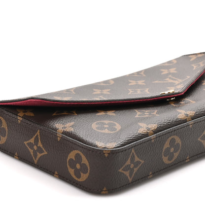 Louis Vuitton Monogram Pochette Felicie Chain Wallet Fuchsia 9 of 11