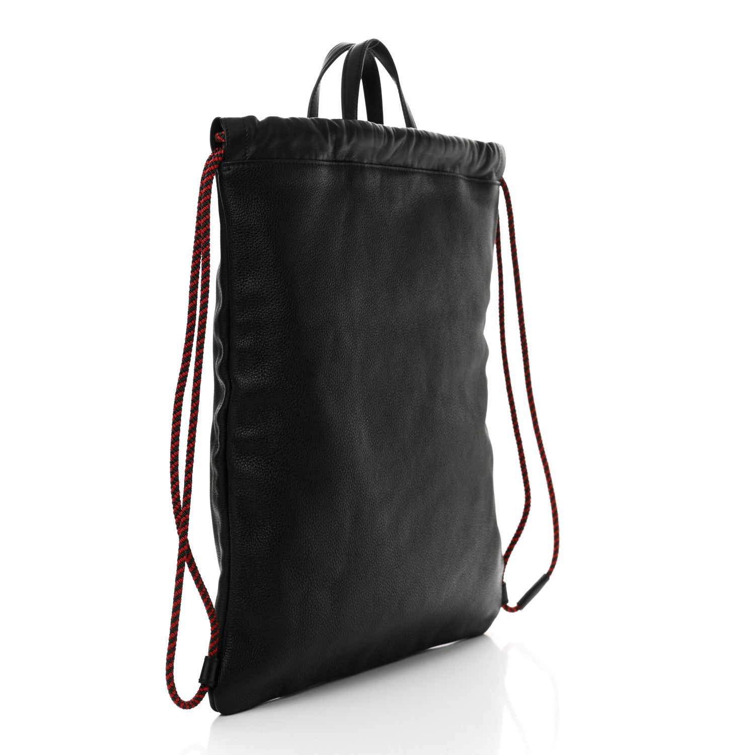 Gucci Calfskin Logo Drawstring Backpack Black 3 of 11