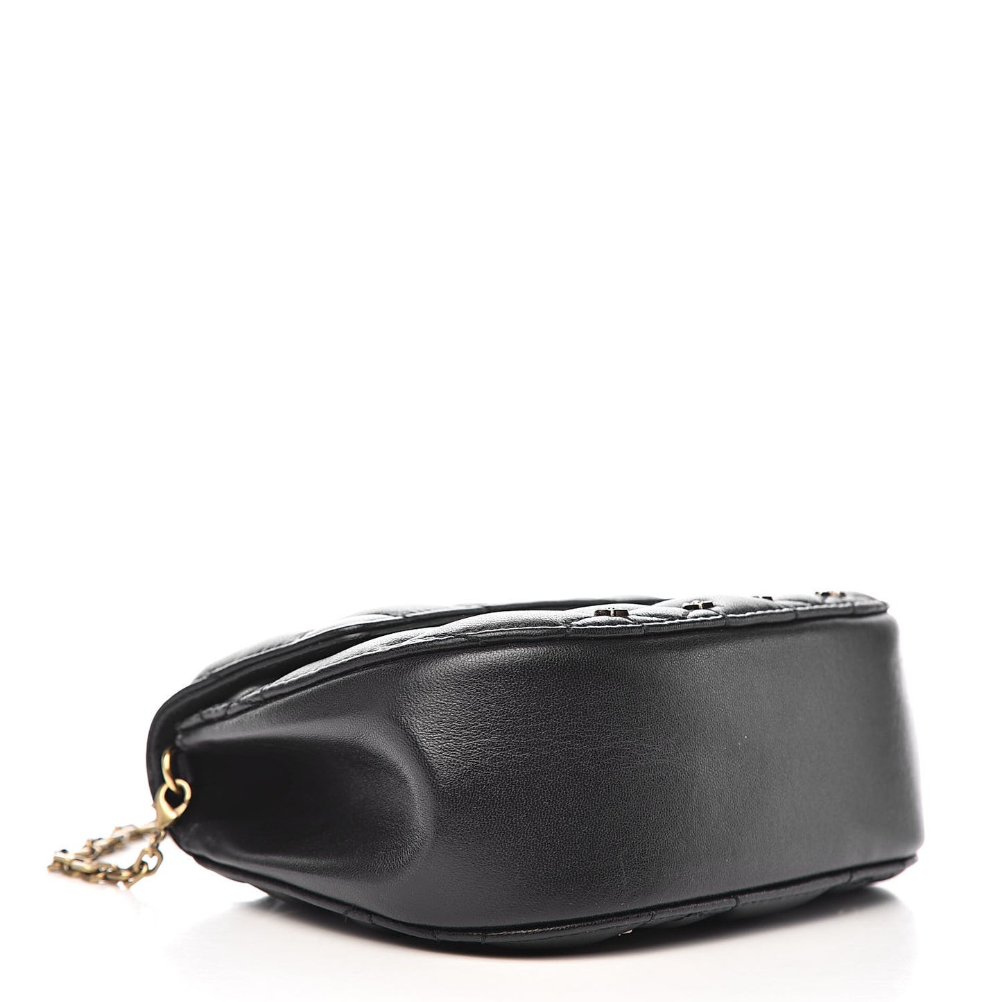 Calfskin Quilted Studded Star Dio(r)evolution Clutch With Chain Black