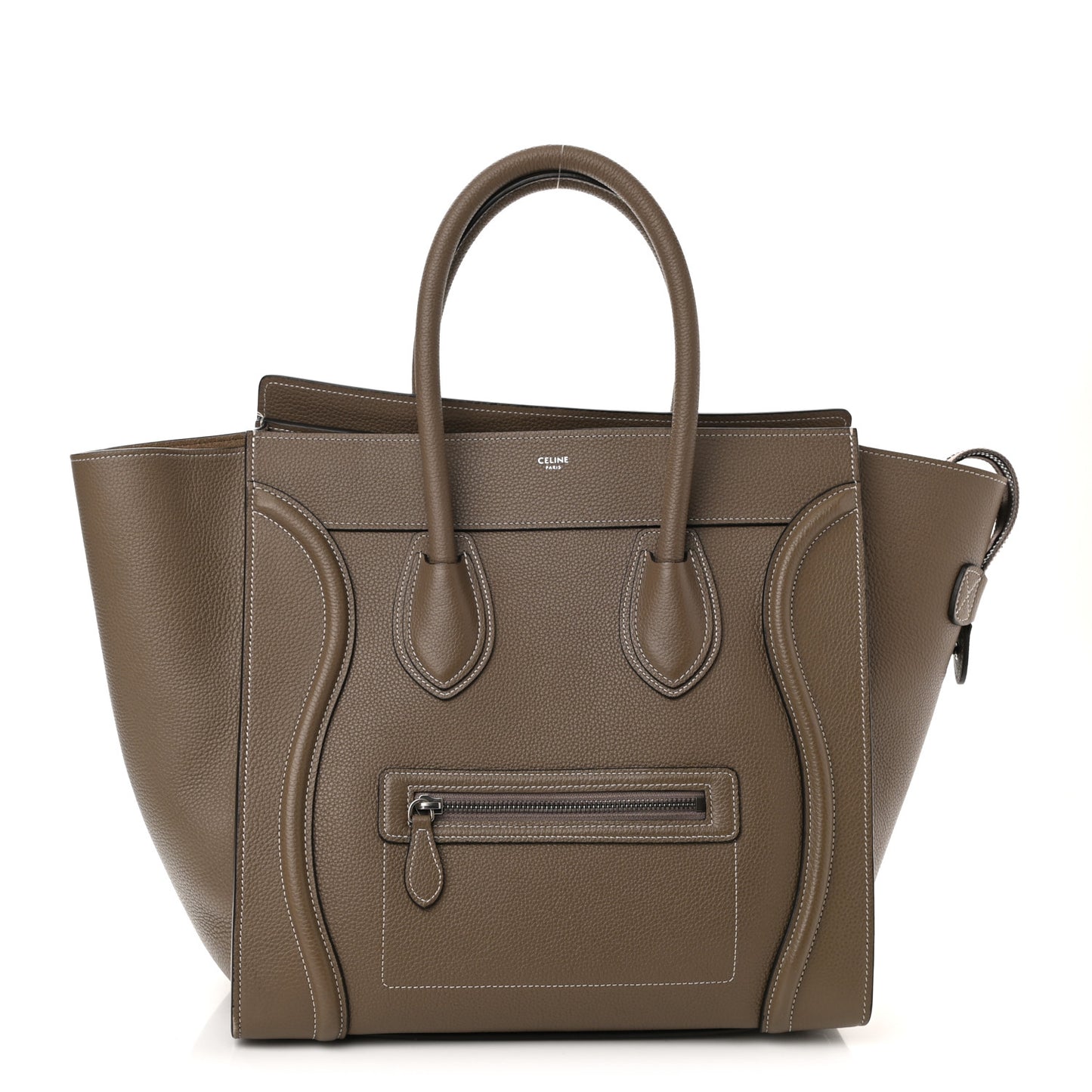 Drummed Calfskin Mini Luggage Souris