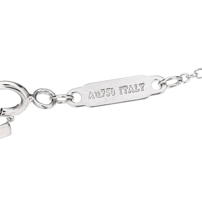 Tiffany 18K White Gold Diamond Mini T Smile Pendant Necklace 5 of 6