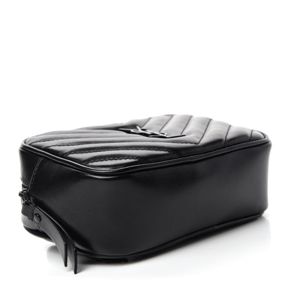 Saint Laurent Calfskin Matelasse Monogram Lou Belt Bag Black 4 of 11