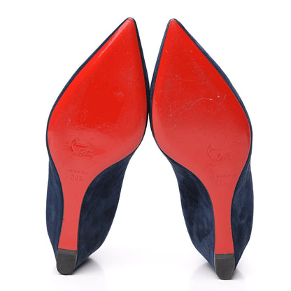 Christian Louboutin Veau Velours Pipina 55 Wedges 38.5 Night 5 of 10