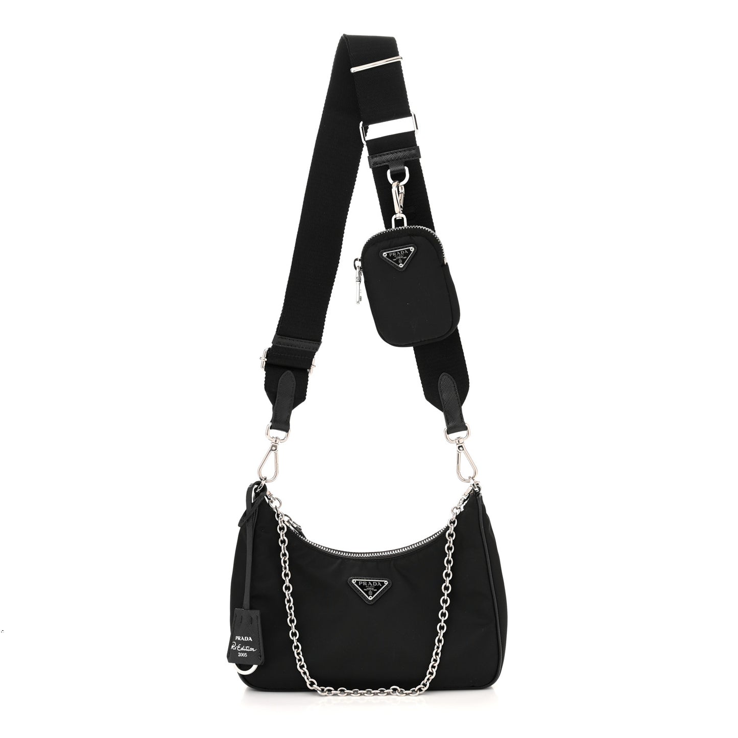 Nylon Re-Edition 2005 Shoulder Bag Black