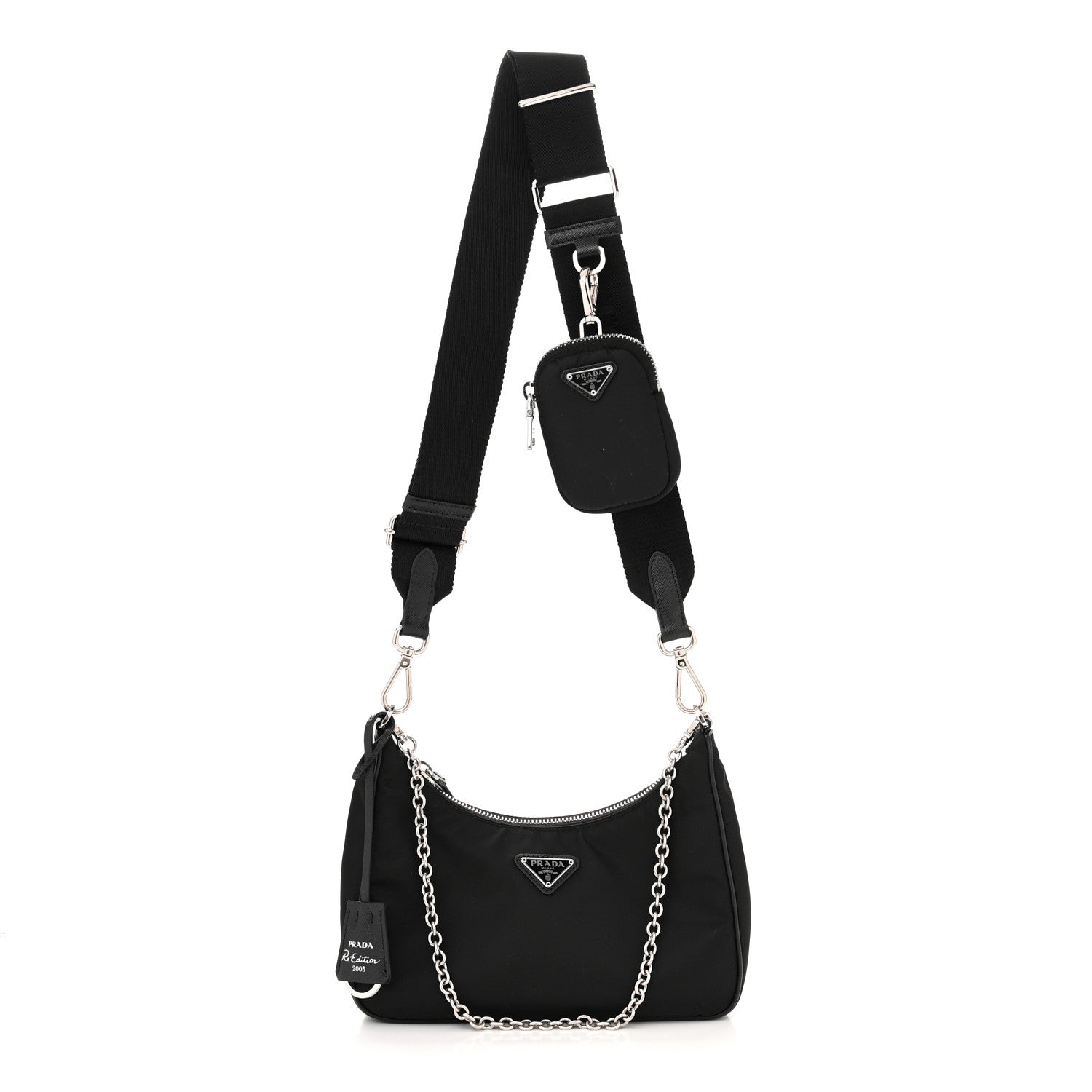 Prada Nylon Re-Edition 2005 Shoulder Bag Black 1 of 12