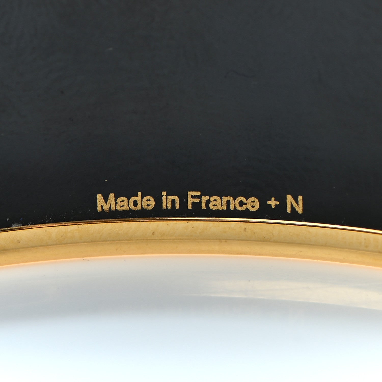 Hermes Enamel Wide Printed Capitales Bracelet 65 4 of 5