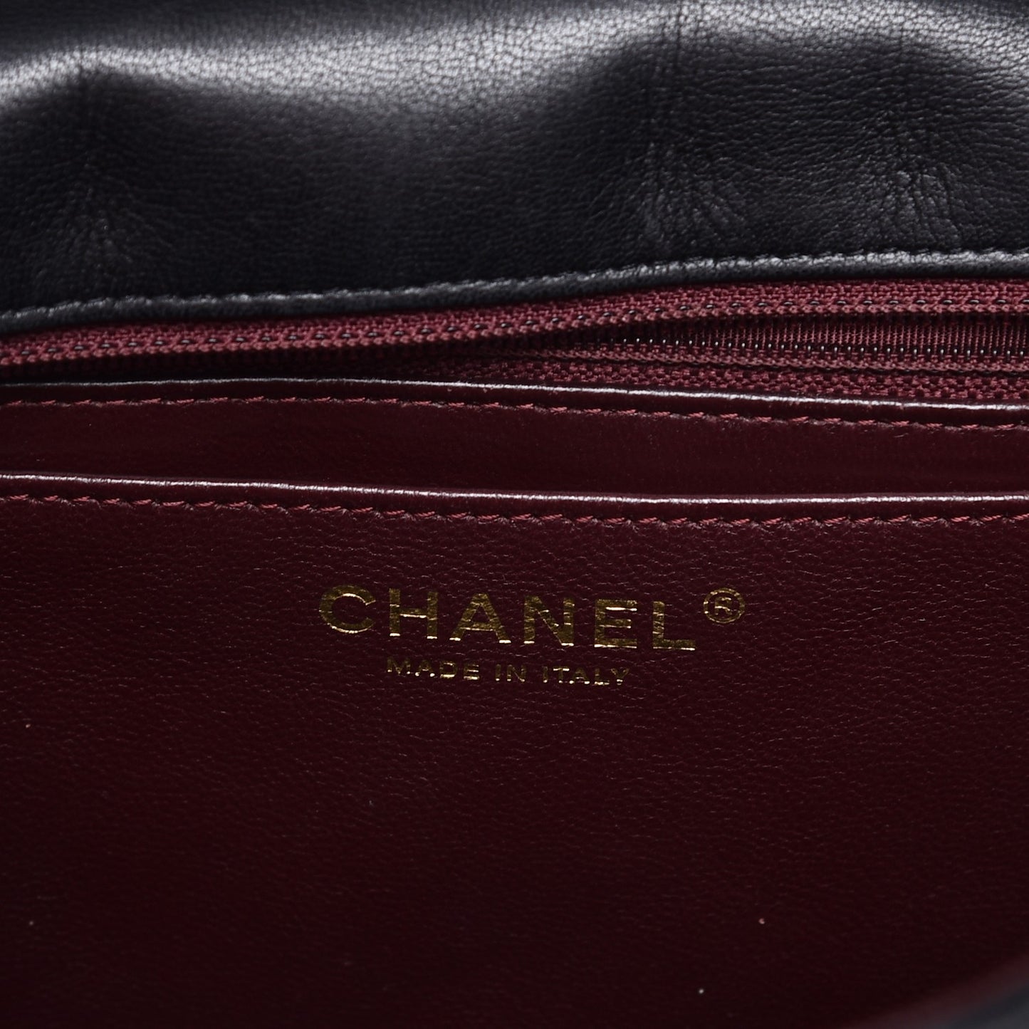 Lambskin Quilted Jumbo Single Flap Black
