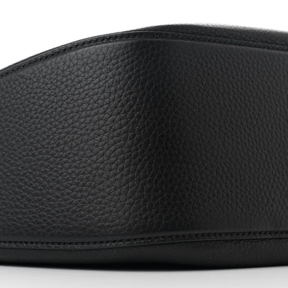 Valentino Garavani Grainy Calfskin Medium Vlogo Moon Hobo Bag Black 8 of 9