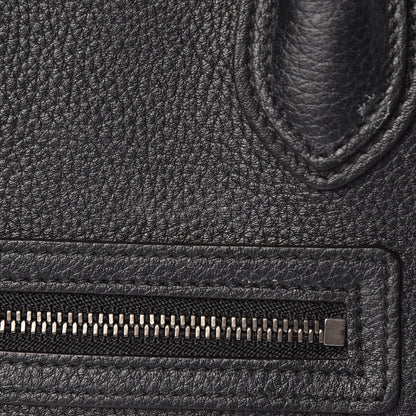 Celine Drummed Calfskin Nano Luggage Black 16 of 18