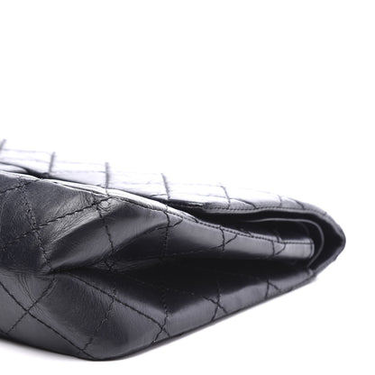 Chanel Aged Calfskin Quilted 2.55 Reissue 226 Flap Navy Blue 8 of 10
