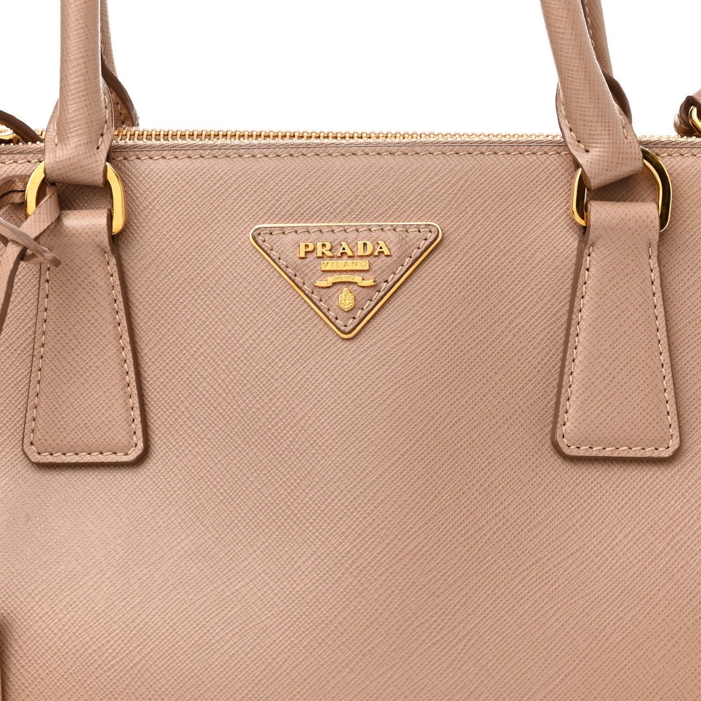 Saffiano Lux Large Galleria Double Zip Tote Cammeo