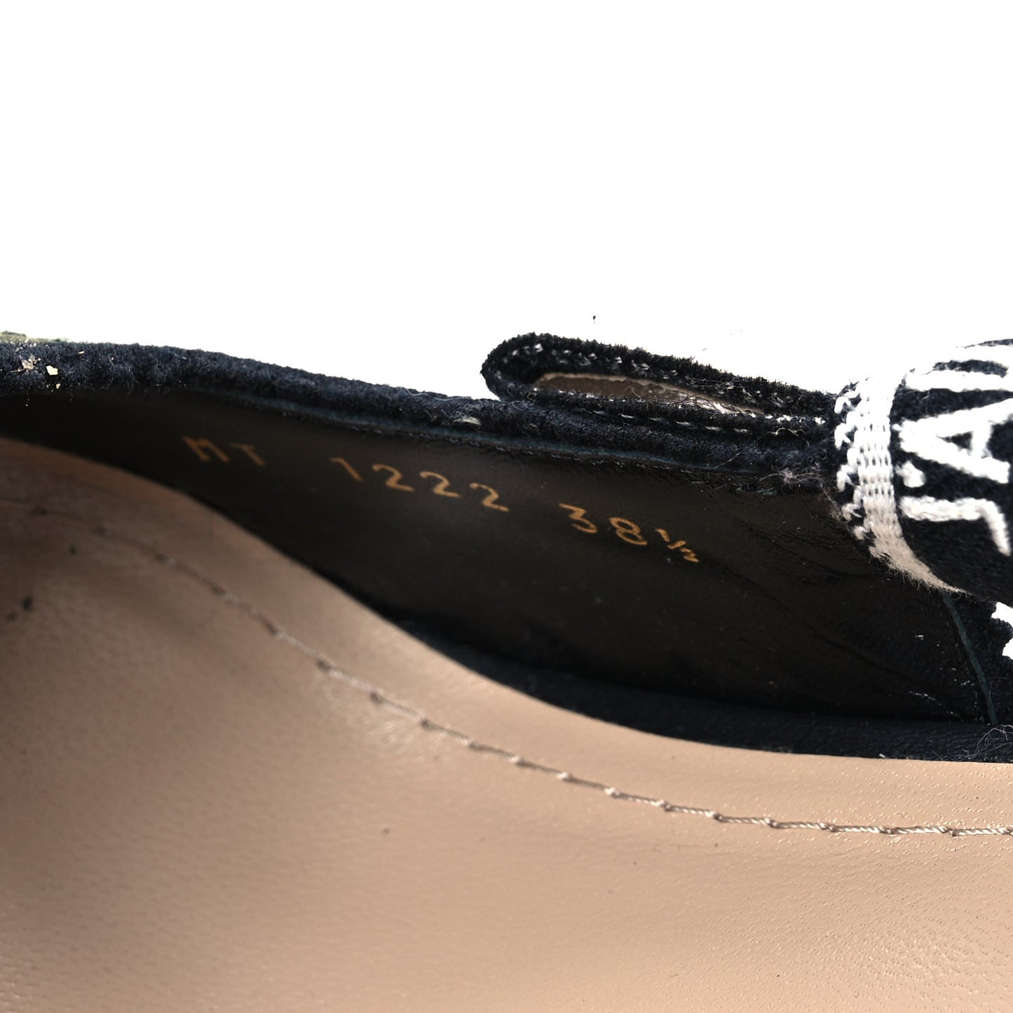 Ribbon Petites Fleurs Embroidered J'Adior Slingback 100mm Pumps 38.5 Black