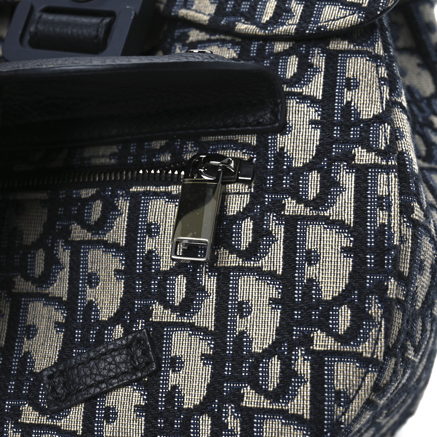 Christian Dior HOMME Oblique Calfskin Mens Mini Saddle Backpack Navy Blue 12 of 12