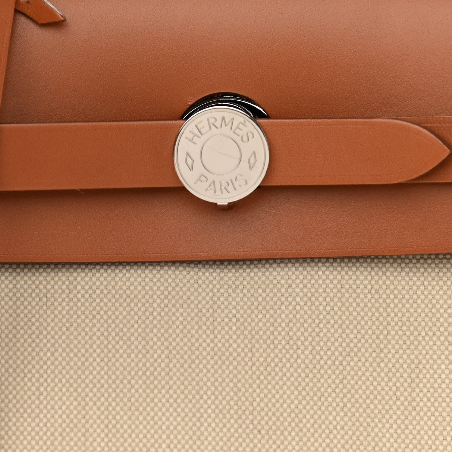 Hermes Vache Hunter Criss Viking Herbag Zip Retourne 31 PM Beton Fauve 9 of 12