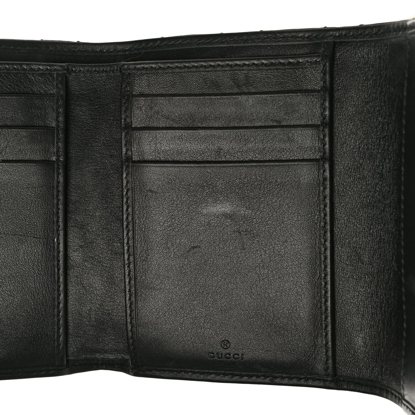 Calfskin Matelasse GG Marmont Wallet Black
