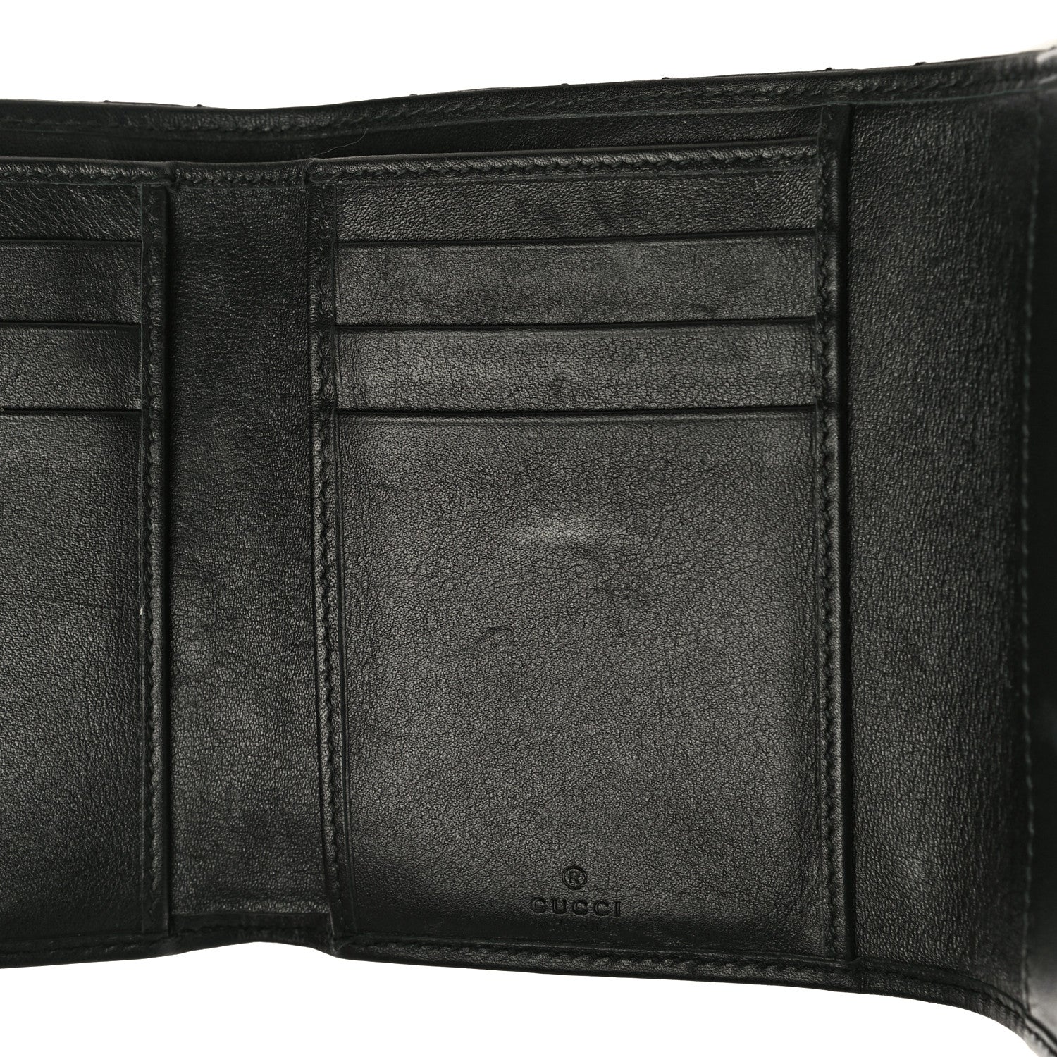 Gucci Calfskin Matelasse GG Marmont Wallet Black 14 of 15