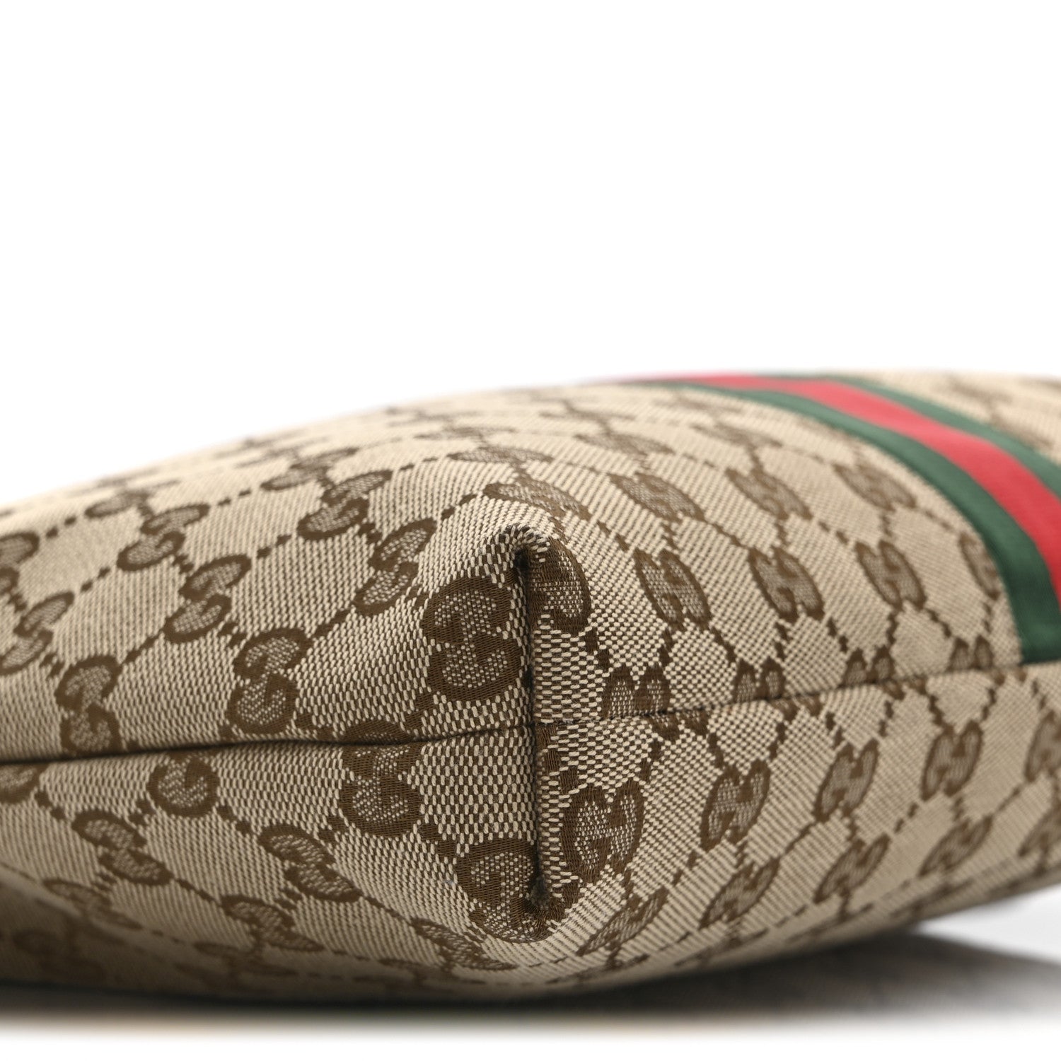 Gucci GG Monogram Web Flat Messenger Bag Black 9 of 10